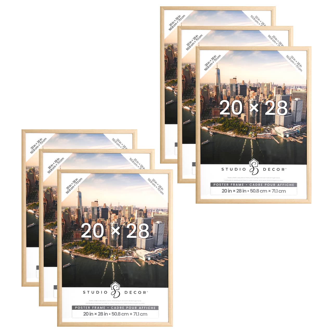 6 Pack: Natural Poster Frame by Studio Décor®